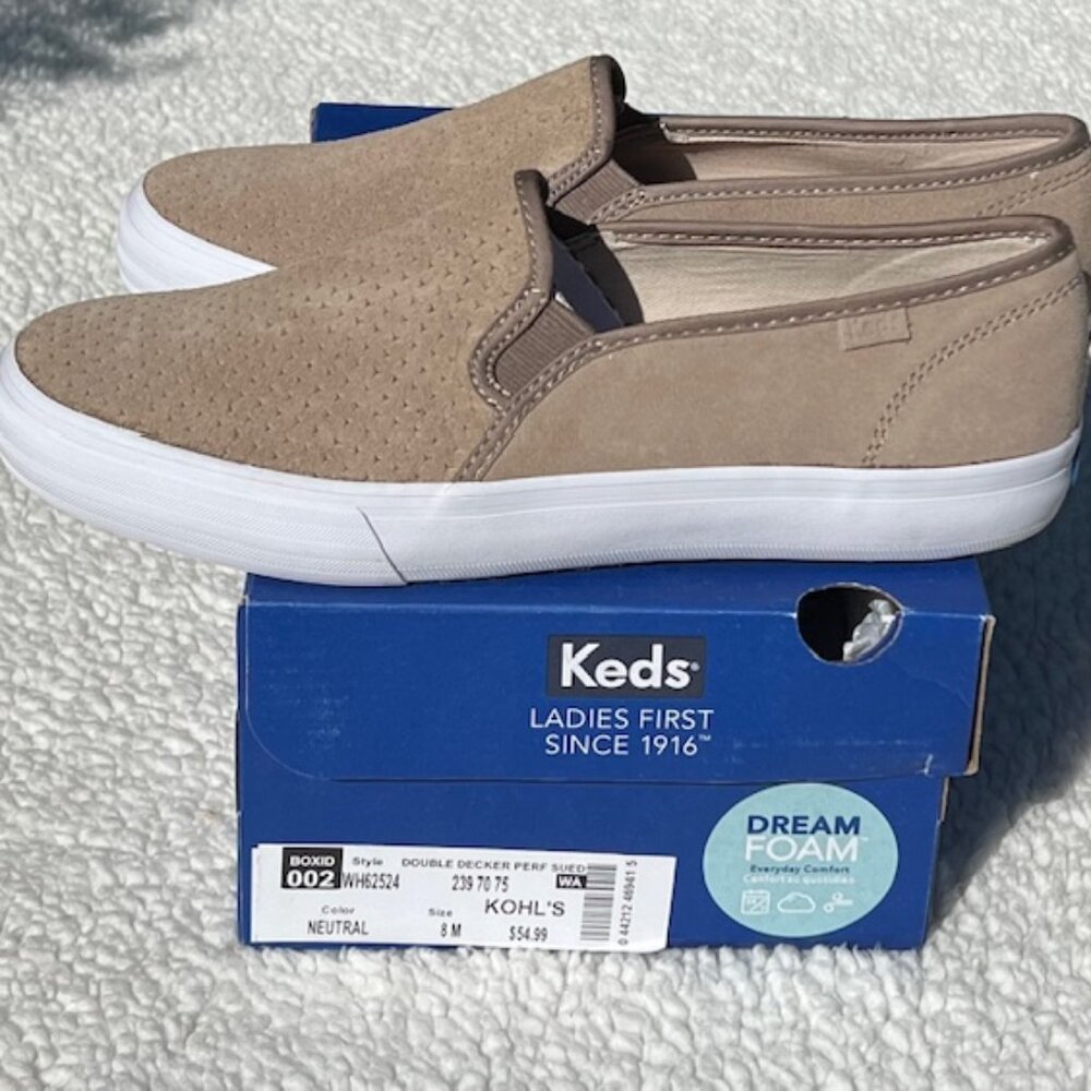 Keds Women's Double Decker Suede Slip On - Size 8M